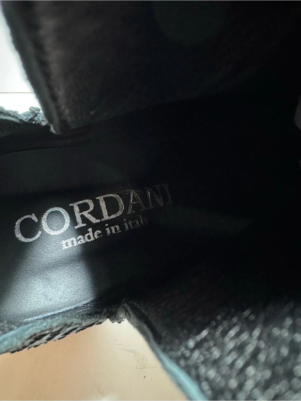 CORDANI women's barrett cobra print slip on boot in black cobra Size 38 US 7.5